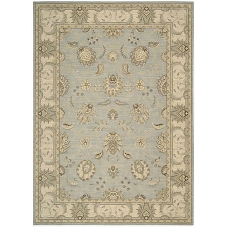 Nourison Persian Empire Area Rug Collection Aqua 5 Ft 3 In. X 7 Ft 5 In. Rectangle 99446254191